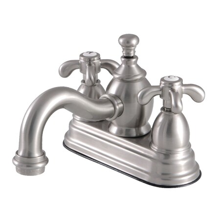 Kingston Brass KS7108TX 4" Centerset Bathroom Faucet, Brushed Nickel KS7108TX